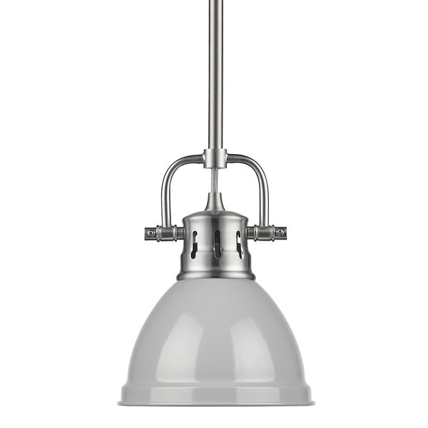 Duncan Pewter and Grey Eight-Inch One-Light Mini Pendant, image 2